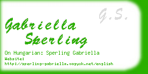 gabriella sperling business card